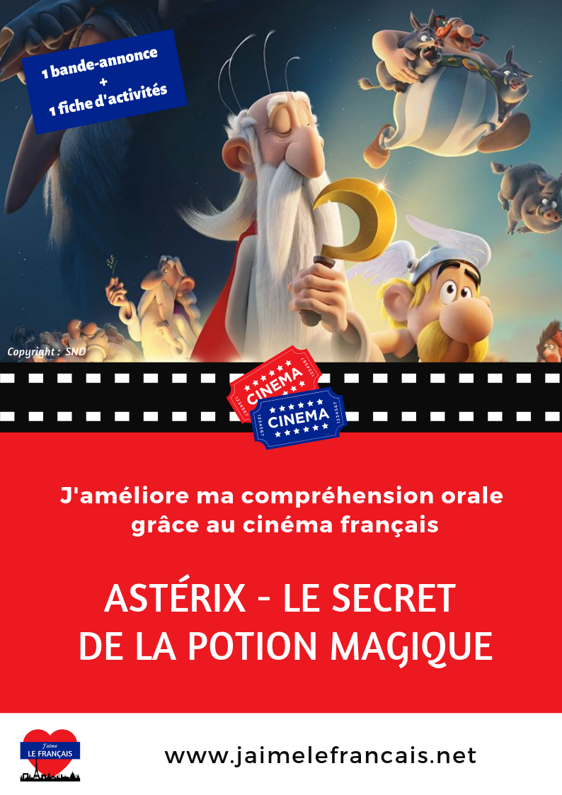 J'améliore ma compréhension orale grâce au cinéma français - film d'animation - Astérix