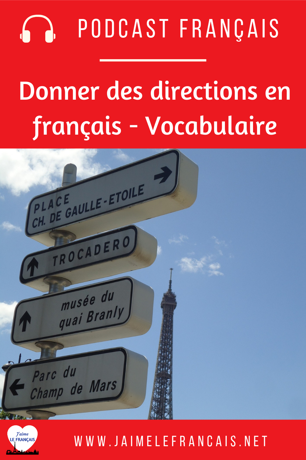 Podcast pour débutant - Donner des directions en français - Vocabulaire